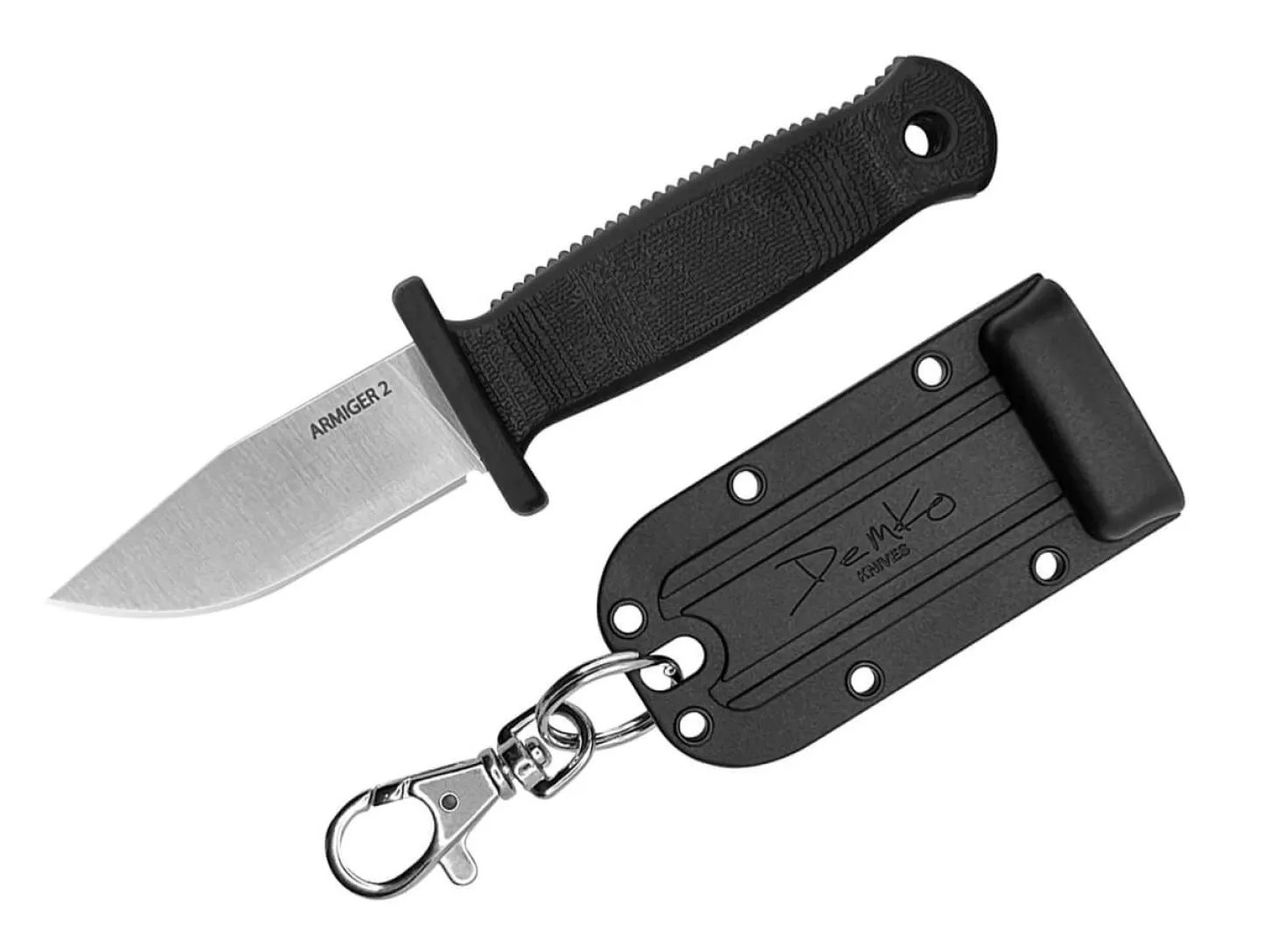 Online Armiger 2 Clip Point 4034SS TPR Black Outdoormesser