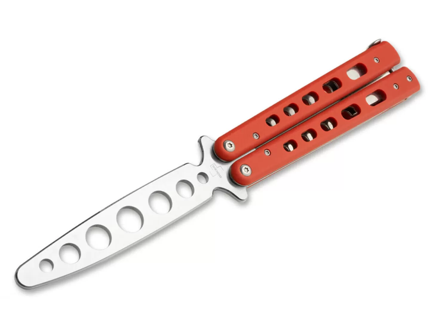 New Balisong Trainer Red Zweihandmesser