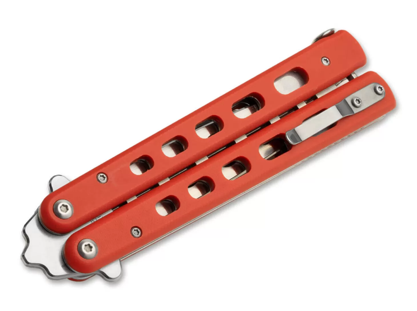 New Balisong Trainer Red Zweihandmesser