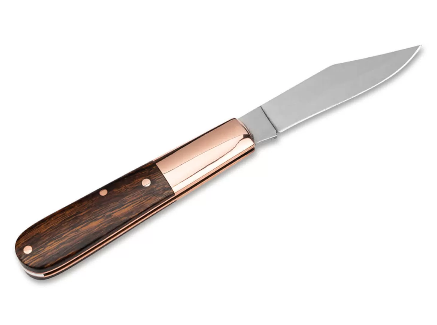 Hot Barlow Copper Integral Wüsteneisenholz Slipjoint-Messer