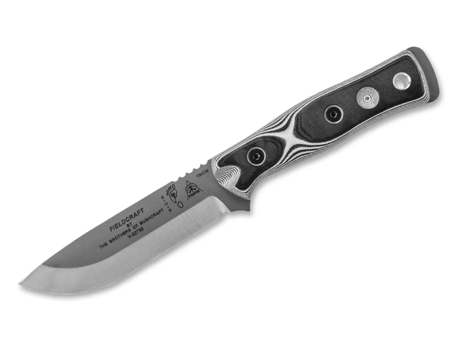 Shop B.O.B. Fieldcraft White G10 Bushcraftmesser