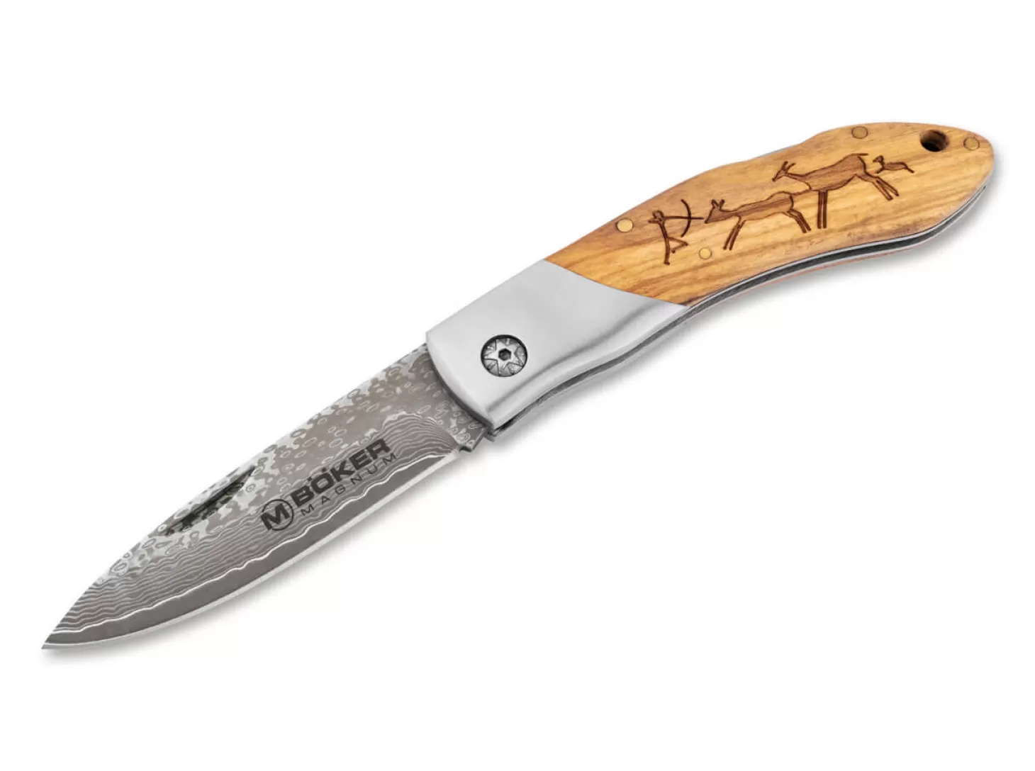 Outlet Caveman Damast Klassische Messer