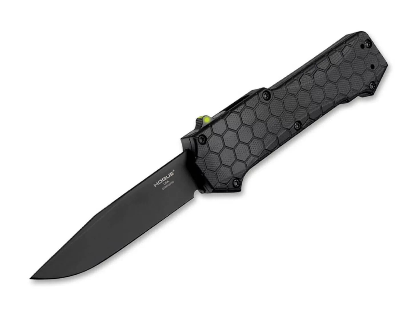Fashion Compound OTF Tritium Switch All Black Sammlermesser