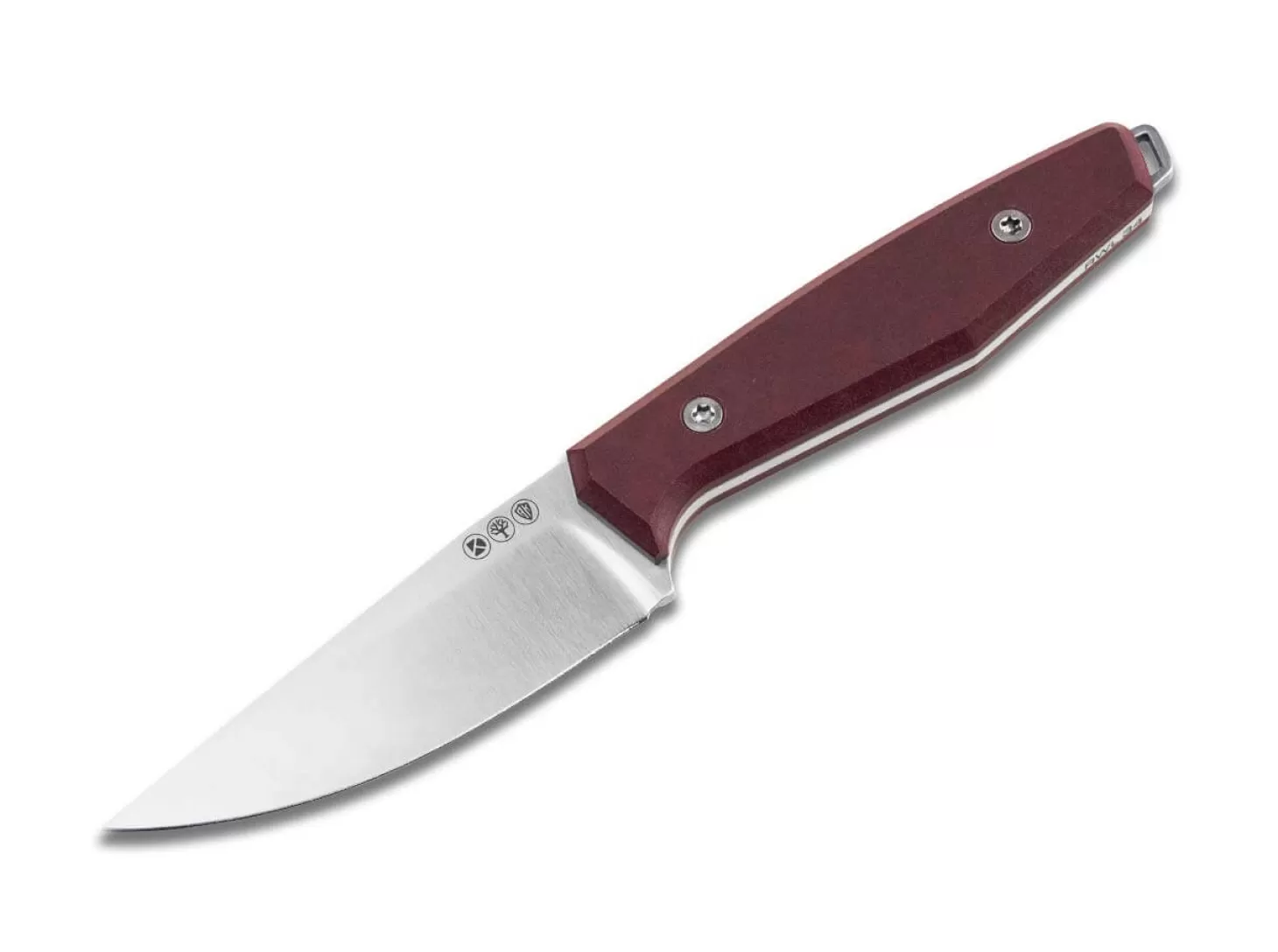 Hot Daily Knives AK1 Droppoint Richlite Redstone EDC-Messer