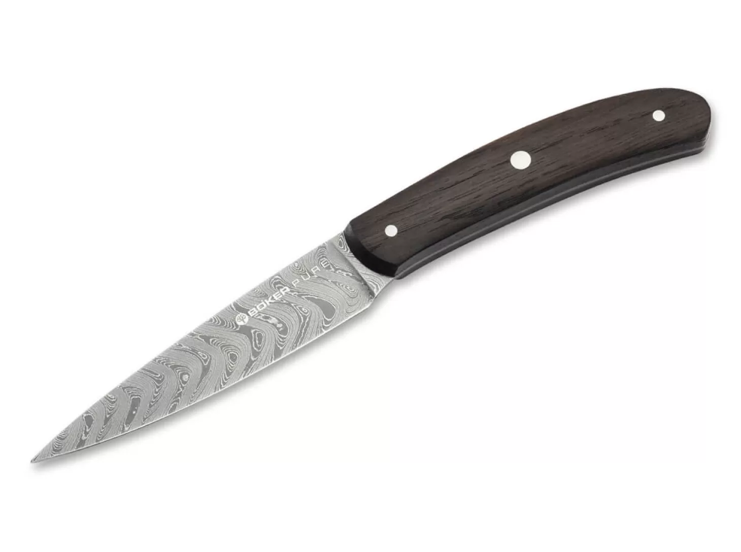New Damast Pure Räuchereiche Spickmesser Damastmesser