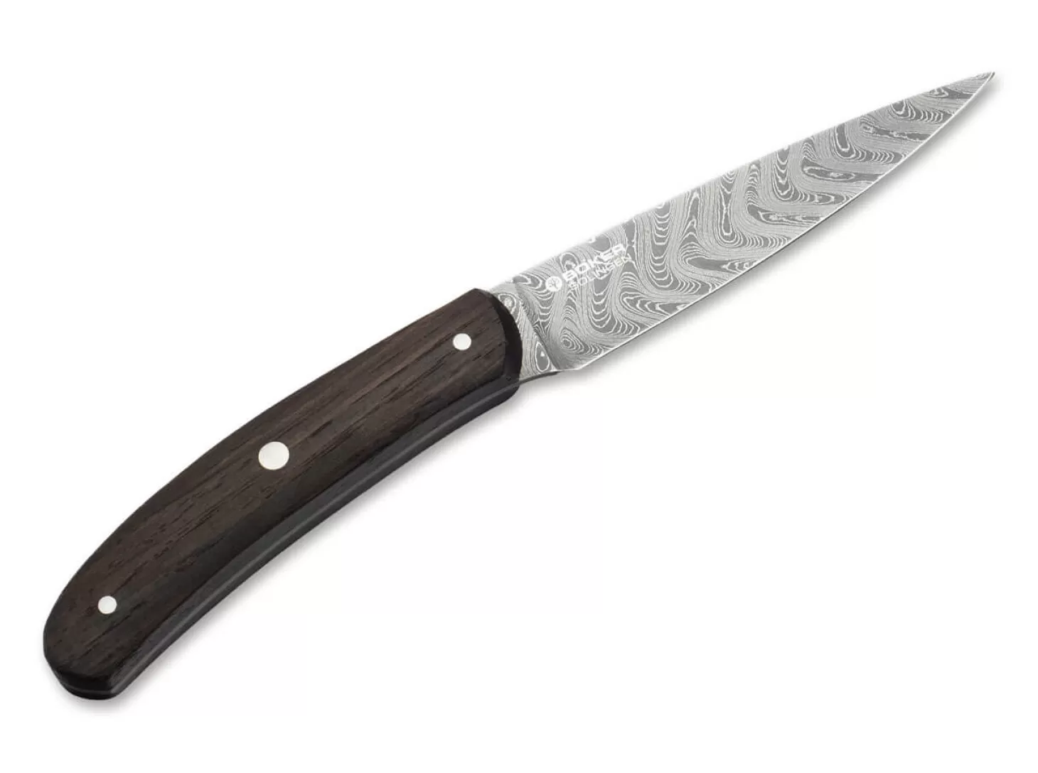 New Damast Pure Räuchereiche Spickmesser Damastmesser