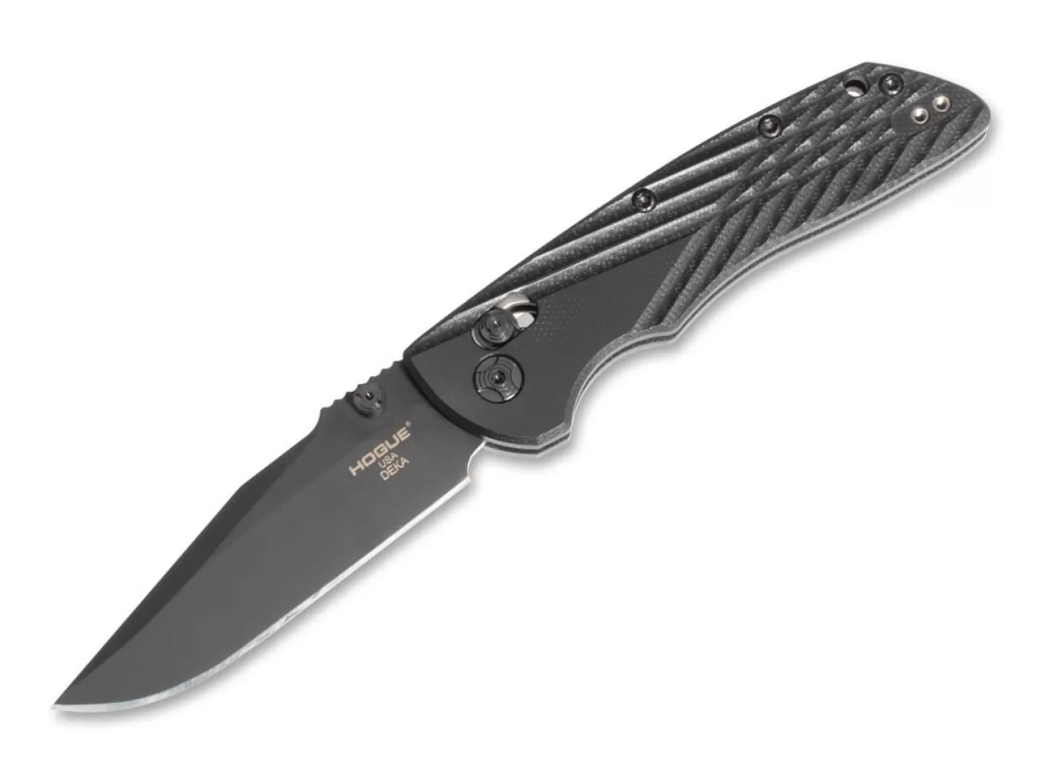 Discount Deka 3.25" CP Solid All Black Sammlermesser