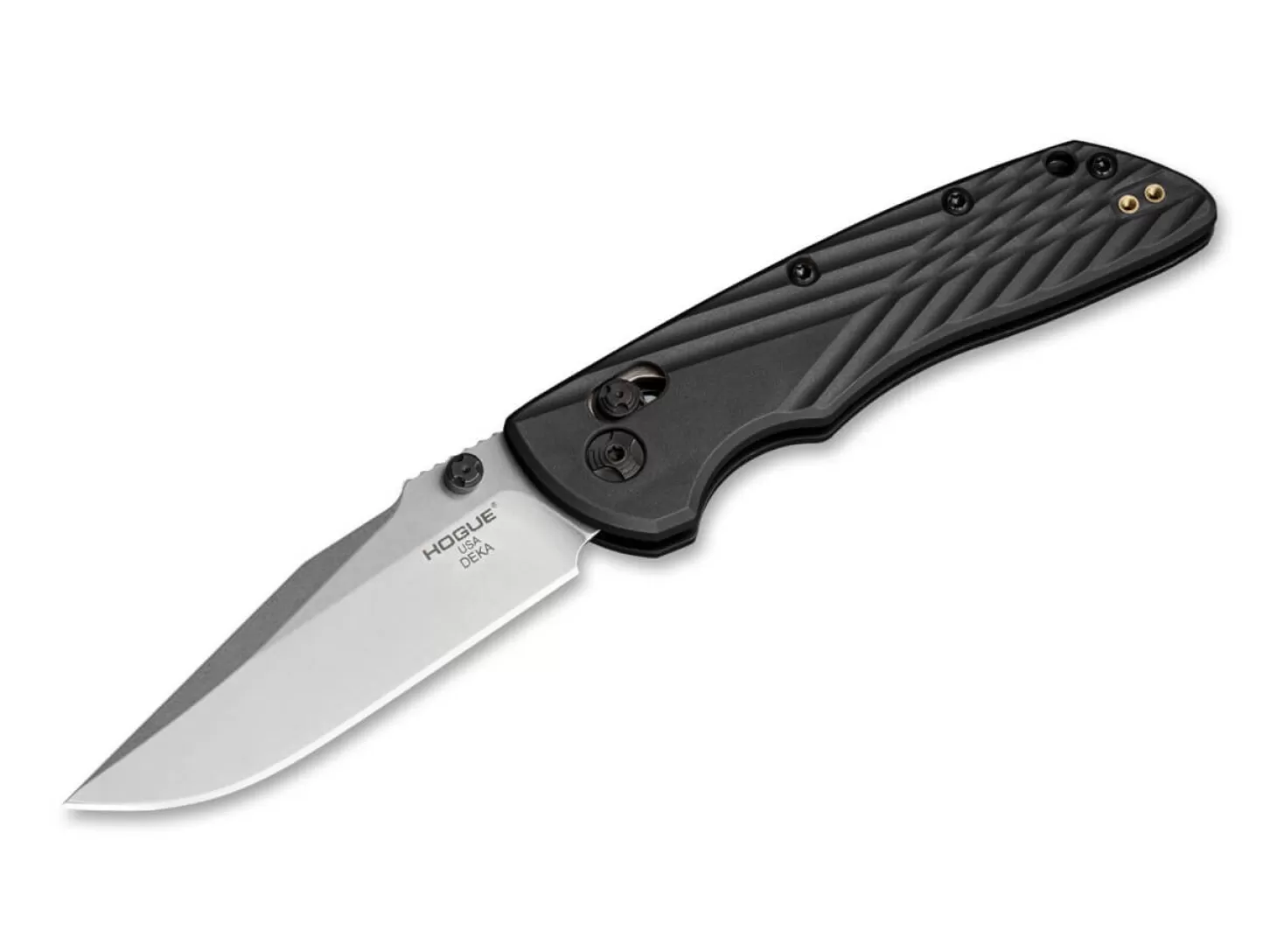 Discount Deka 3.25" CP Tumble Black Sammlermesser