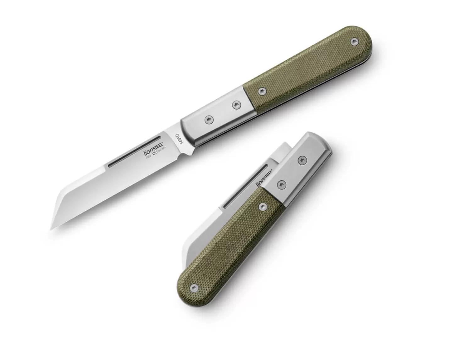 Outlet Dom Barlow Canvas Micarta Green Slipjoint-Messer