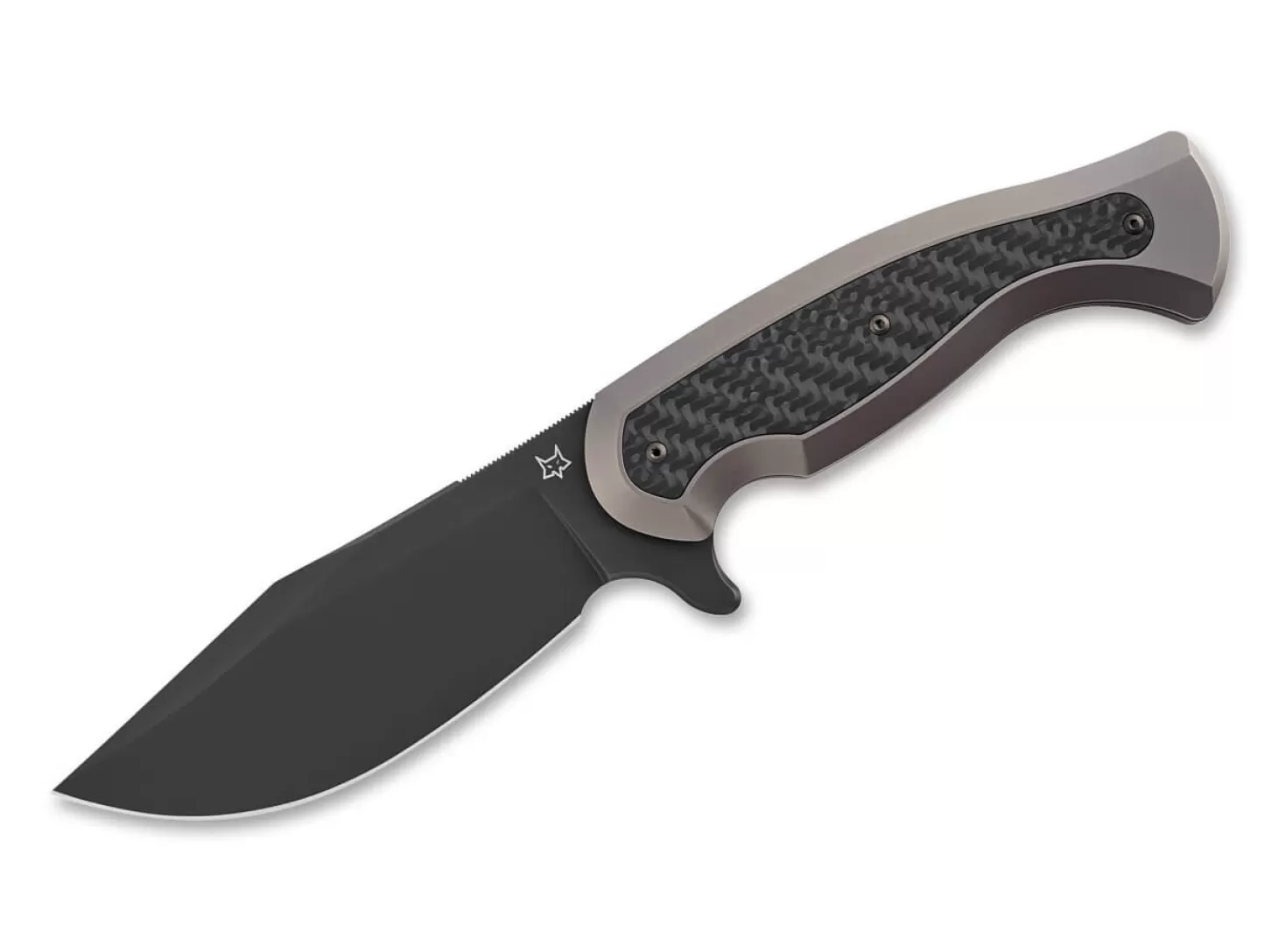 Cheap East Wood Tiger Titanium CF Outdoormesser