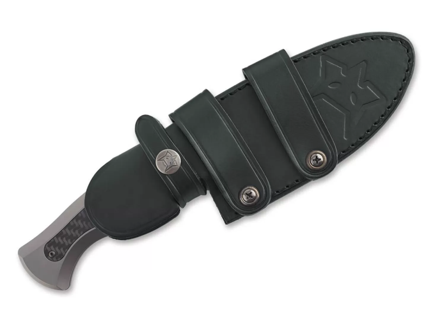 Cheap East Wood Tiger Titanium CF Outdoormesser