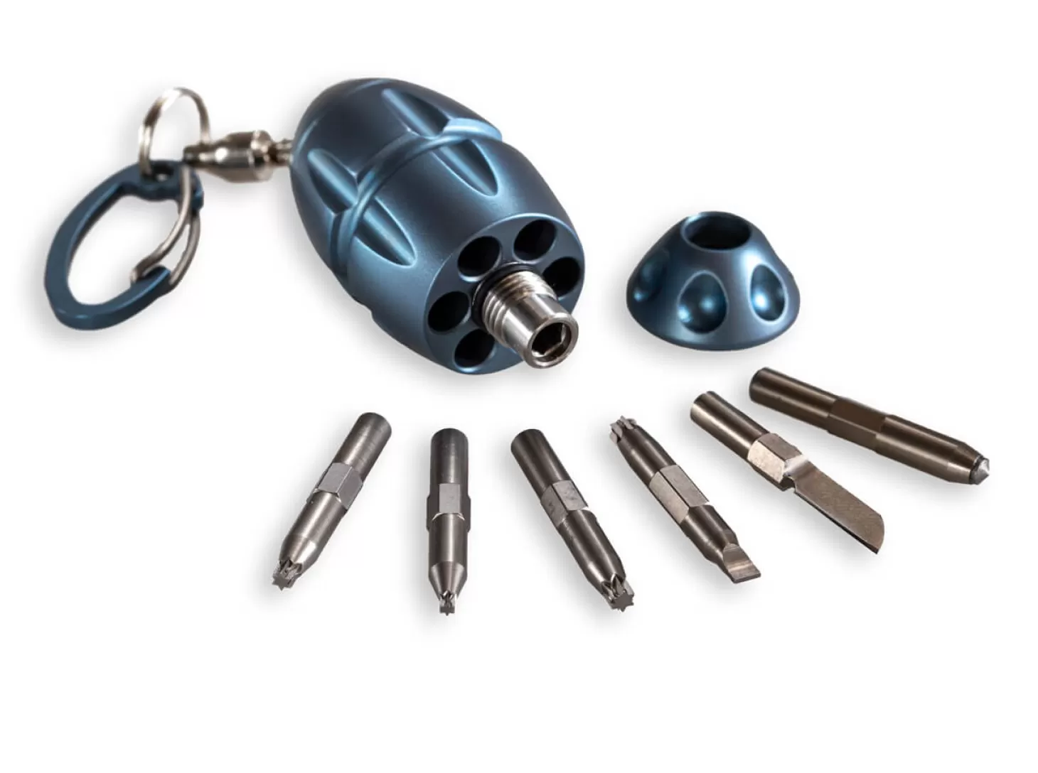 Online Eggie Multitool Blue Keychain Tools