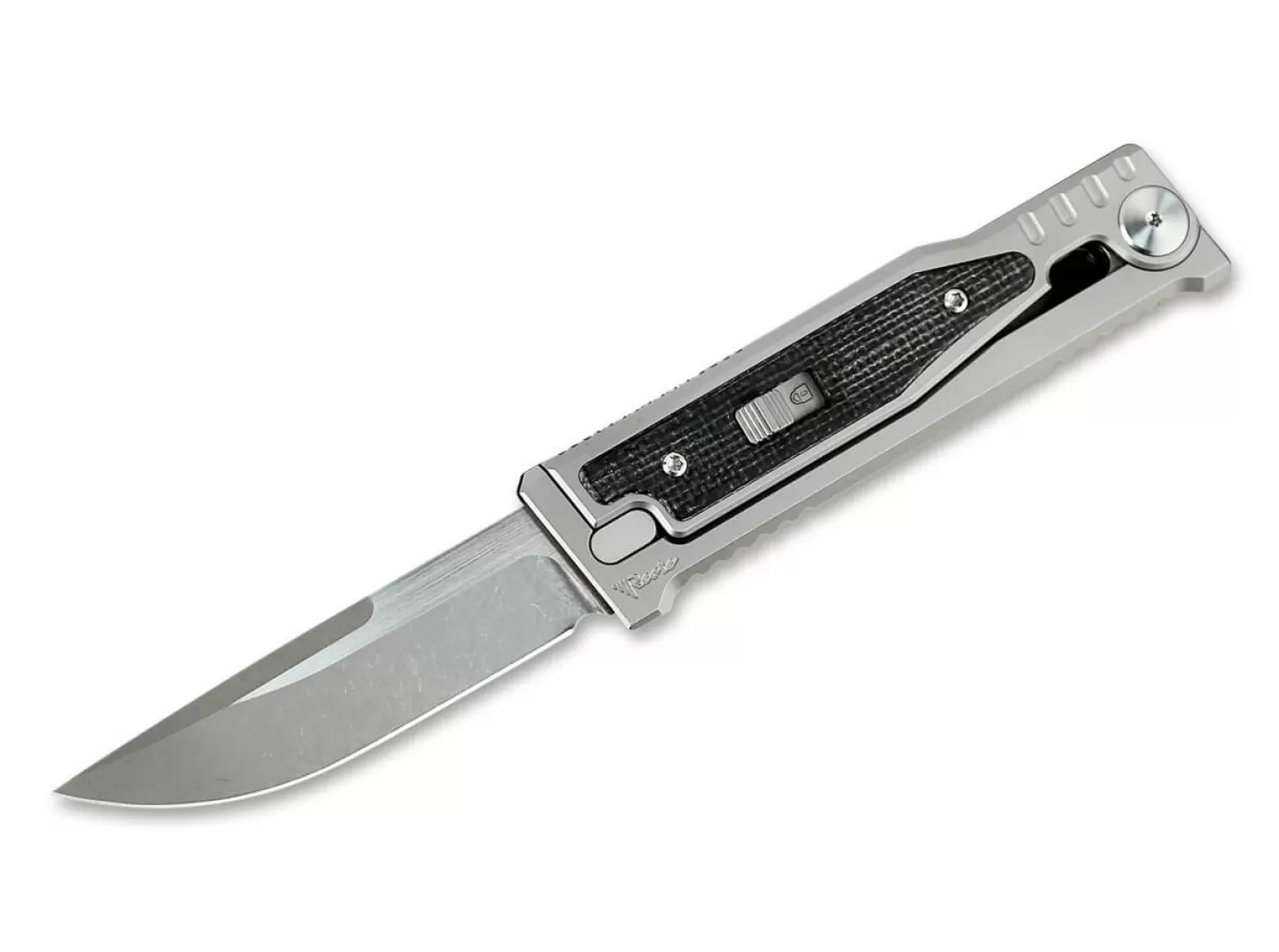 Cheap EXO-M Black Micarta Drop Point OTF-Messer