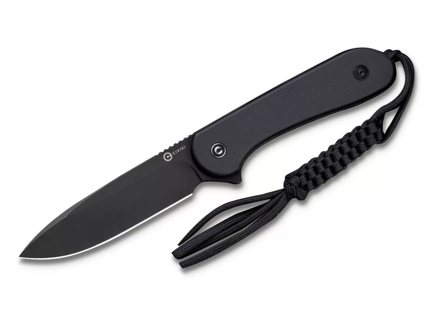 Hot Fixed Blade Elementum All Black EDC-Messer