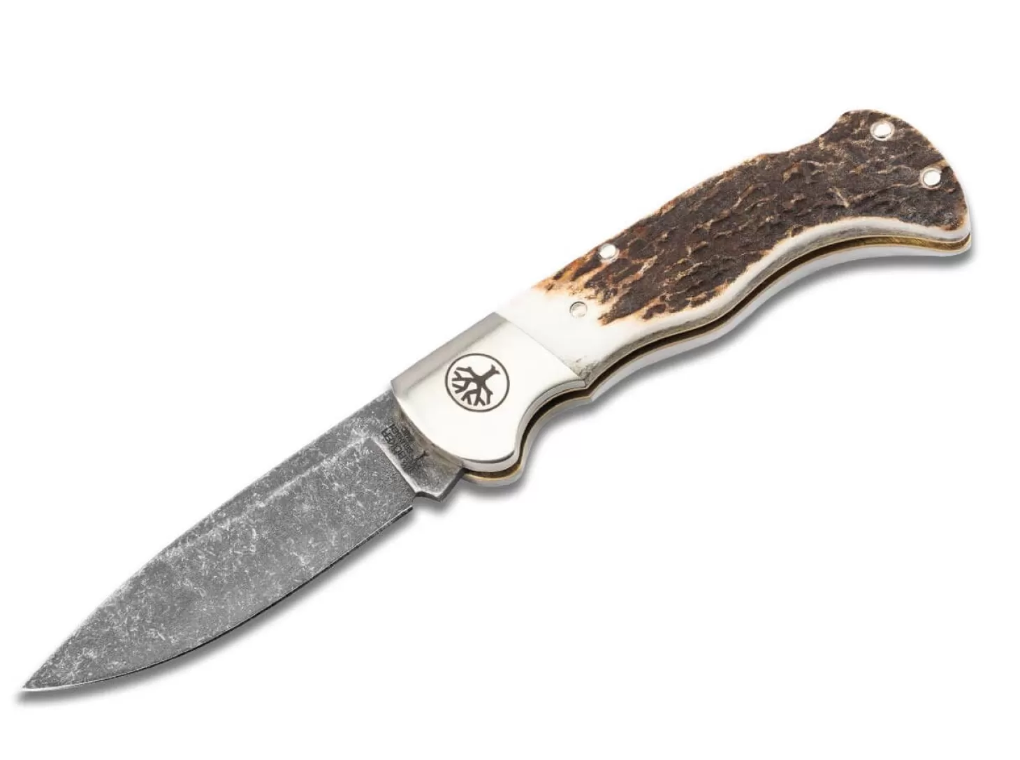 Online Folding Hunter Hirschhorn Dark Stonewash Jagdmesser