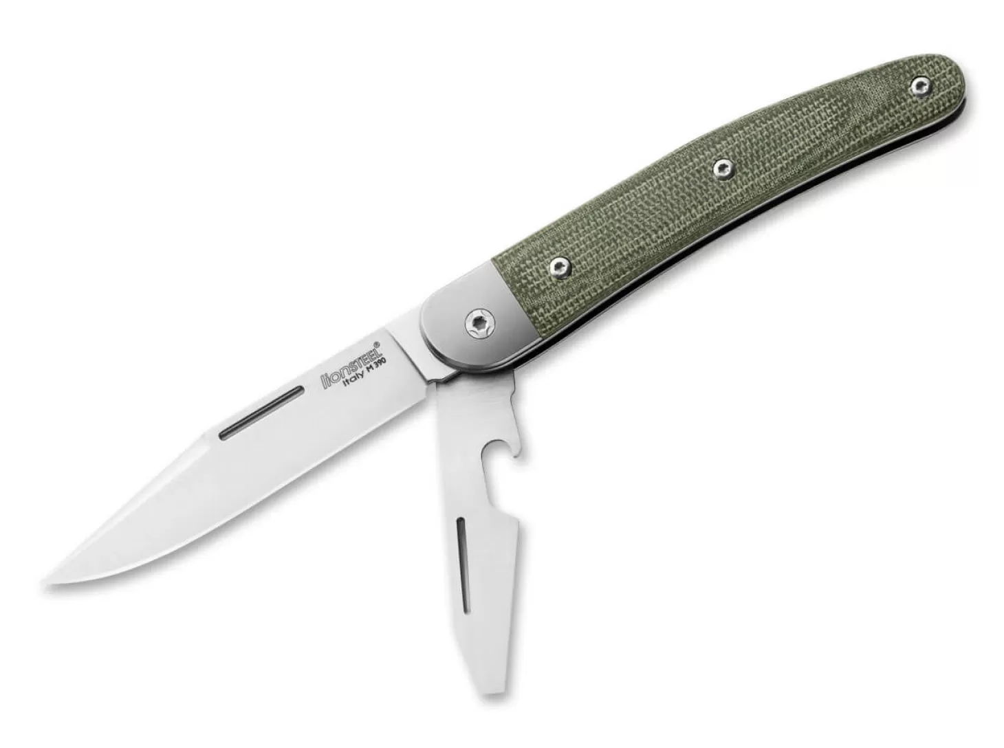 New Jack Two Micarta Green Slipjoint-Messer