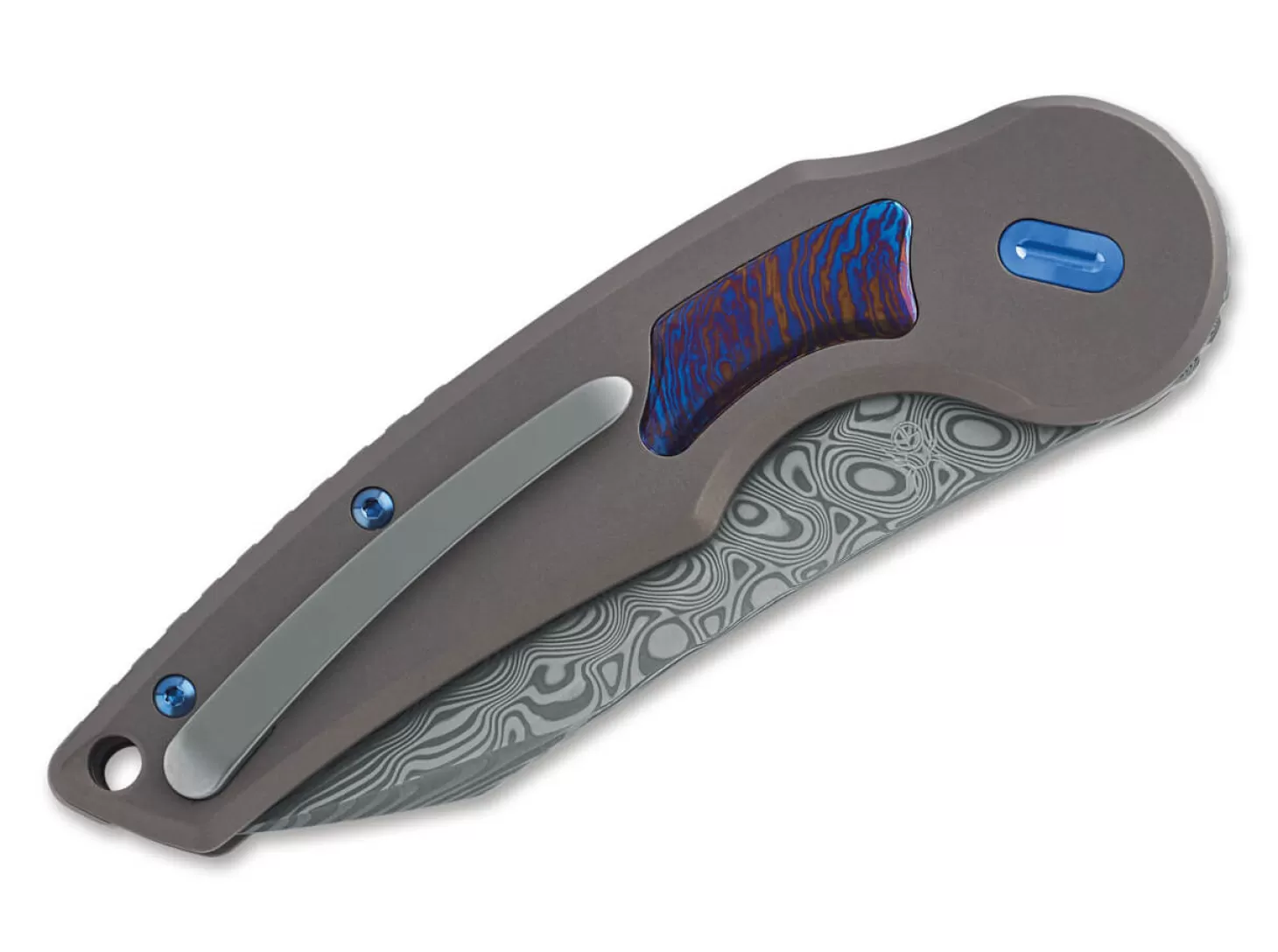 Hot Jupiter Titanium Timascus Damascus Sammlermesser