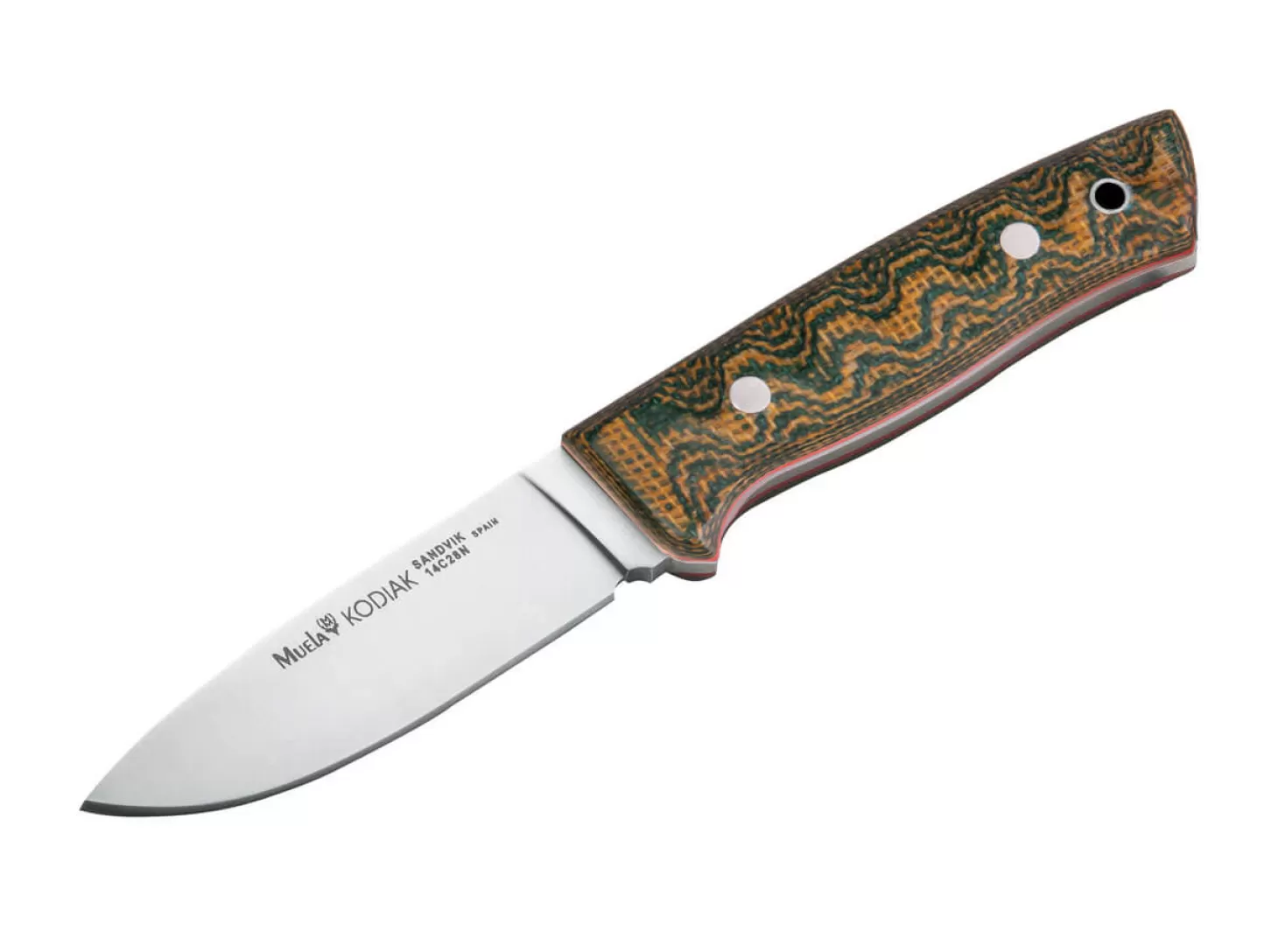 Online Kodiak Green Canvas Micarta II Jagdmesser