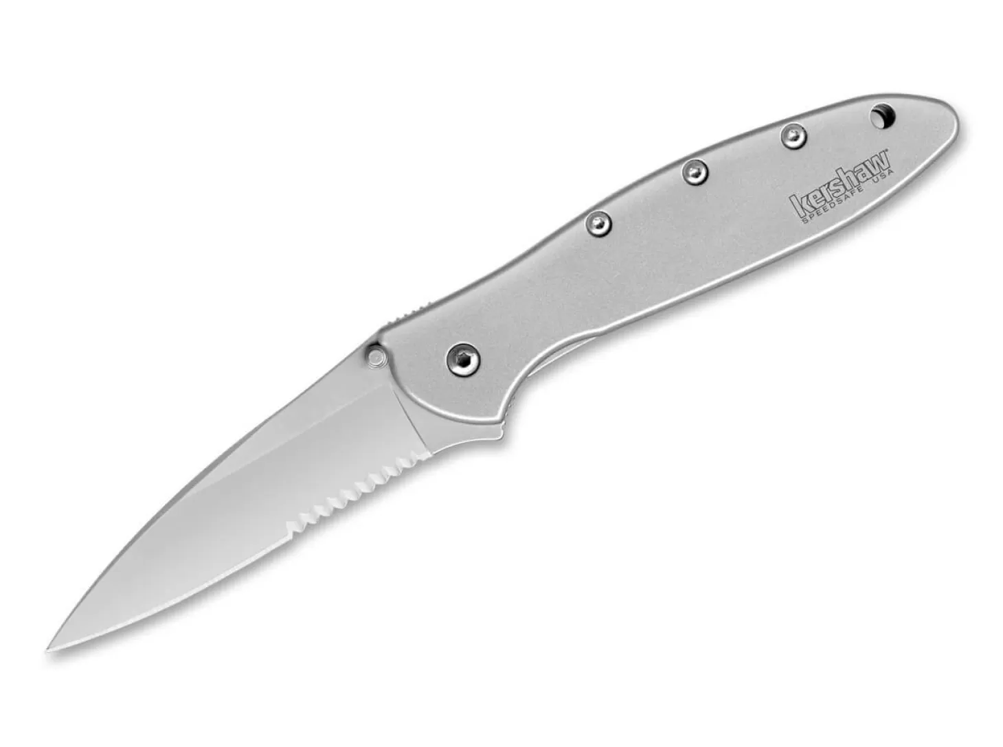 Outlet Leek Serrated Sammlermesser
