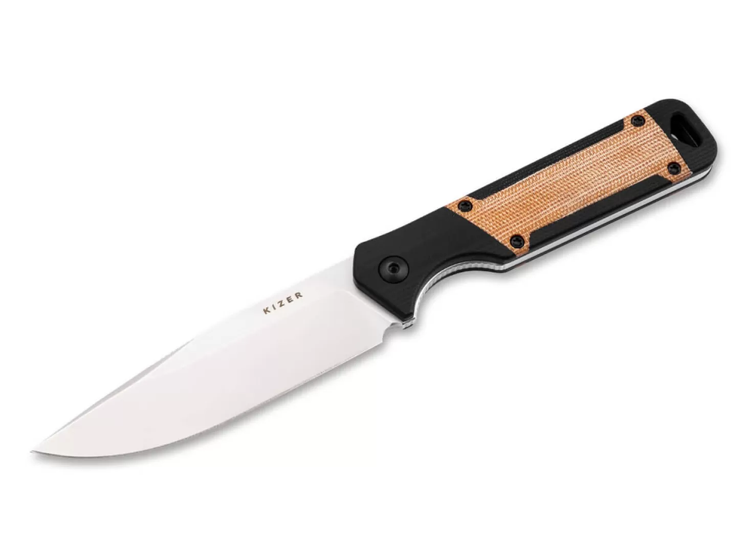 Outlet Militaw G10 Black Micarta Green EDC-Messer