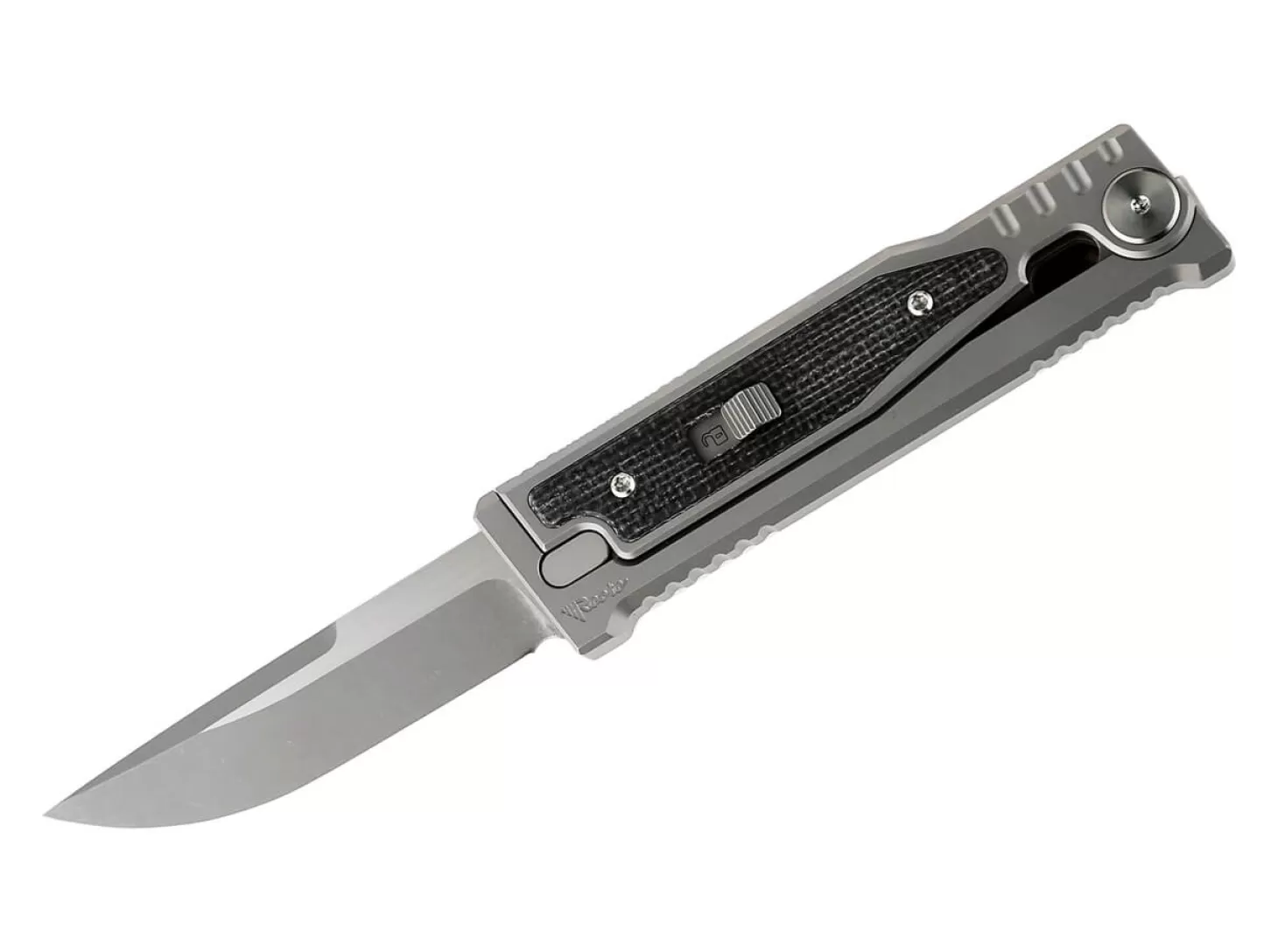 Discount MINI-EXO Black Micarta Drop Point OTF-Messer
