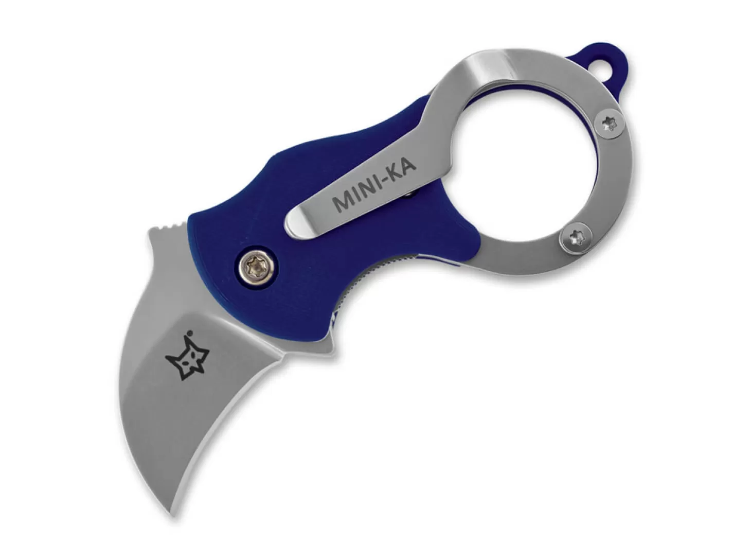 New Mini-Ka Blue Sandblasted Schlüsselbundmesser