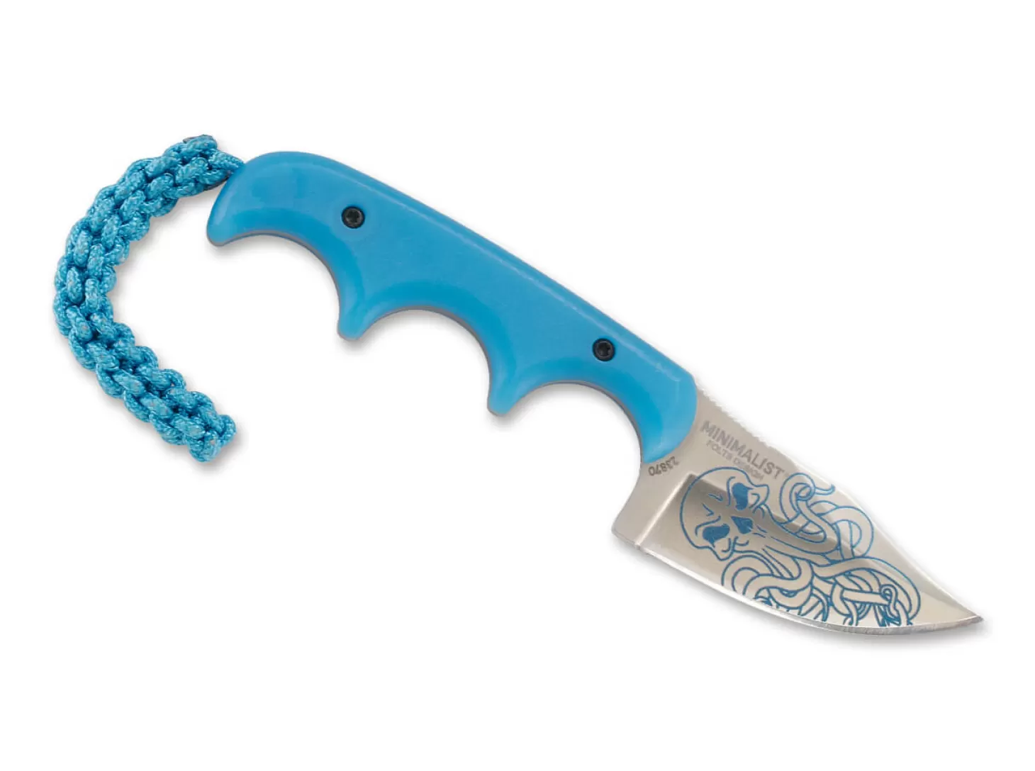 Discount Minimalist Bowie Cthulhu Blue Neck Knives
