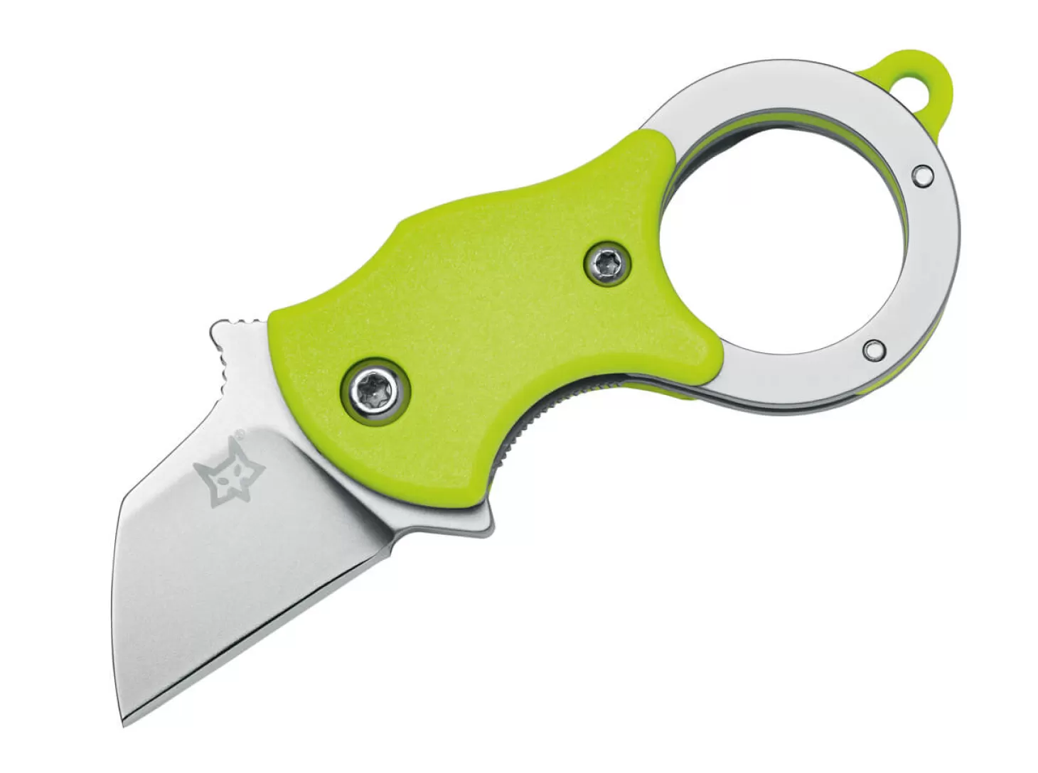 Sale Mini-Ta Green Blasted Schlüsselbundmesser