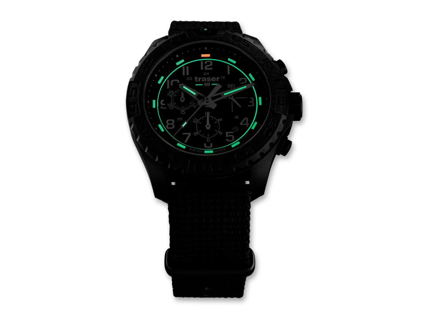 Flash Sale P96 OdP Evolution Chrono Black Nato Einsatzuhren