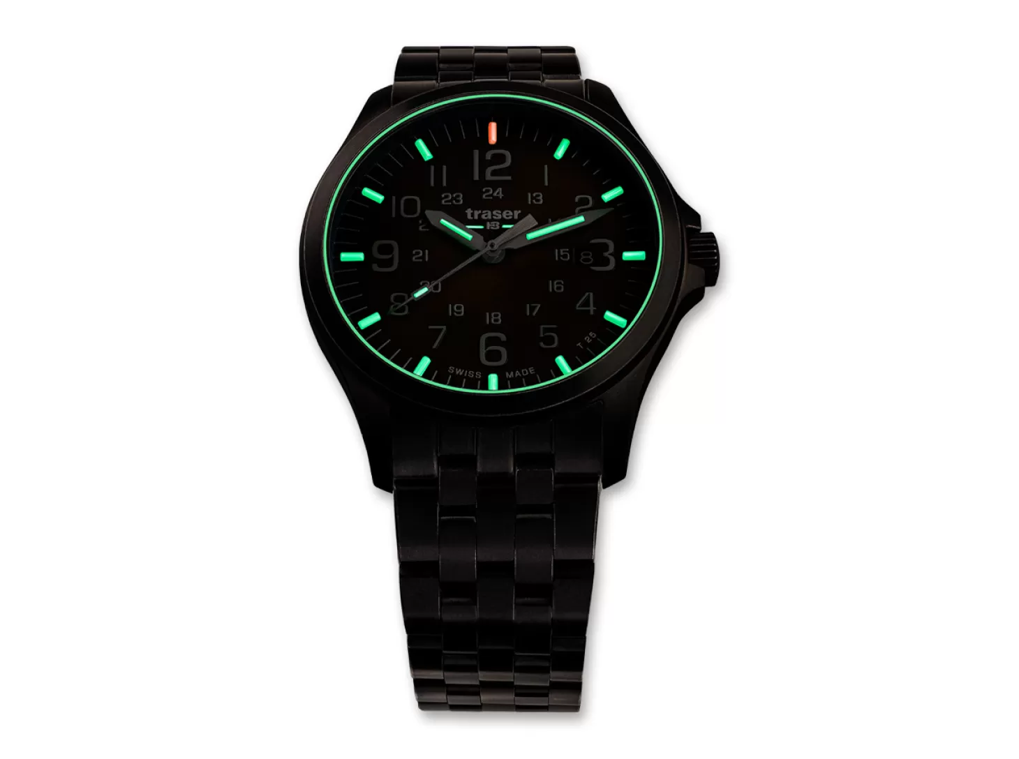 Flash Sale P67 Officer Pro Gunmetal Khaki Stahl Einsatzuhren