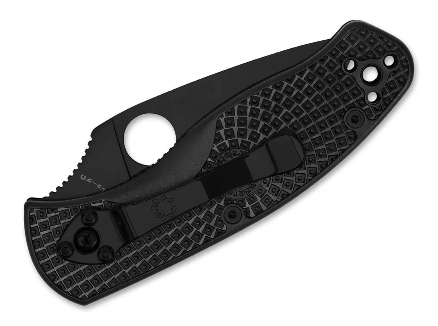 New Persistence Lightweight All Black PlainEdge Taktische Messer