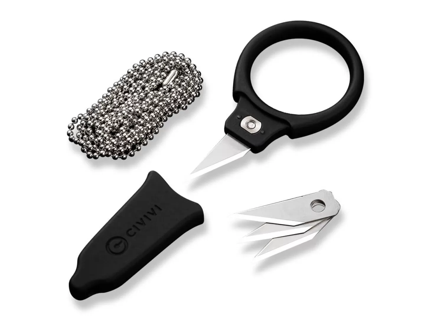 Hot Quick Snip ABS Rubber Black EDC-Messer
