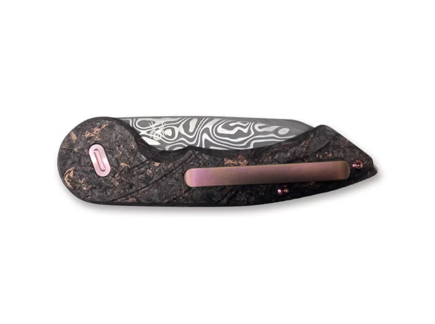 Outlet Radius Damascus Space Coral CF LTD Sammlermesser