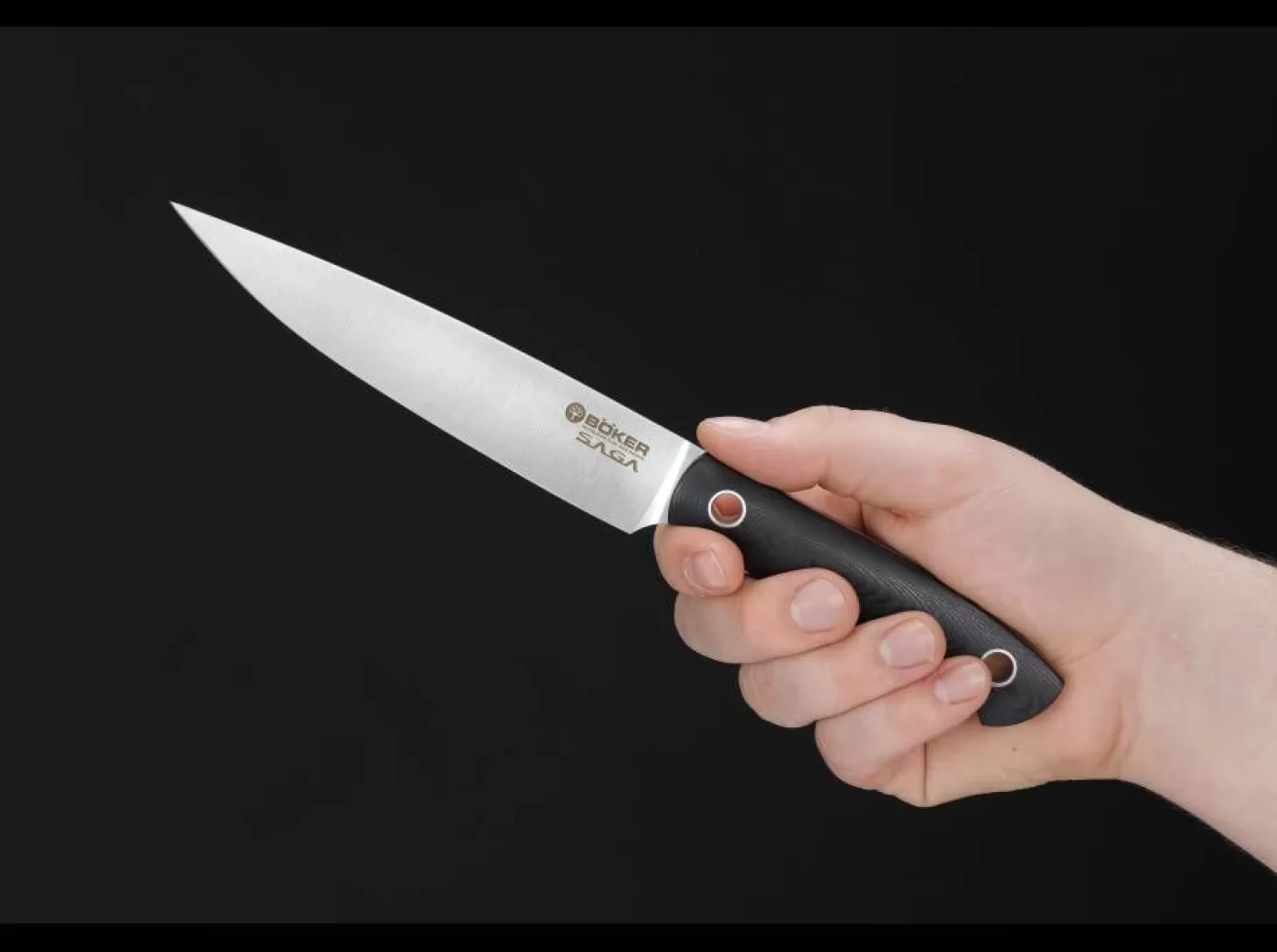 New Saga Allzweckmesser G10 Satin Universalmesser
