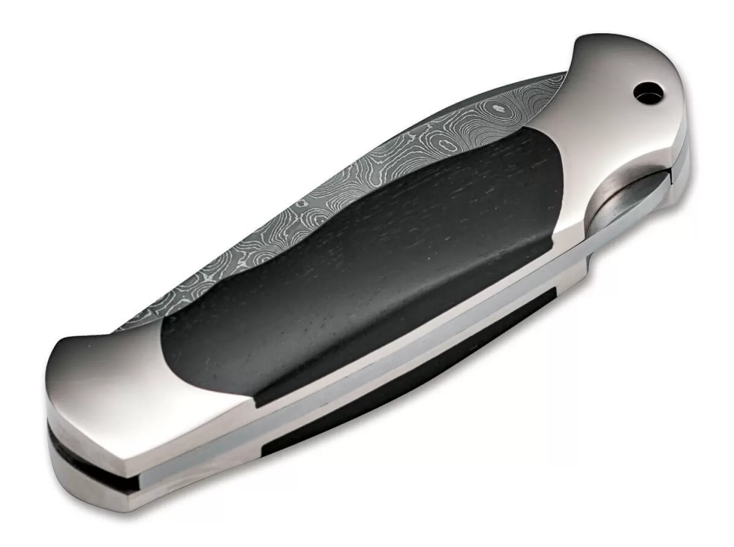 Hot Scout Spearpoint Hainbuche Damast Sammlermesser