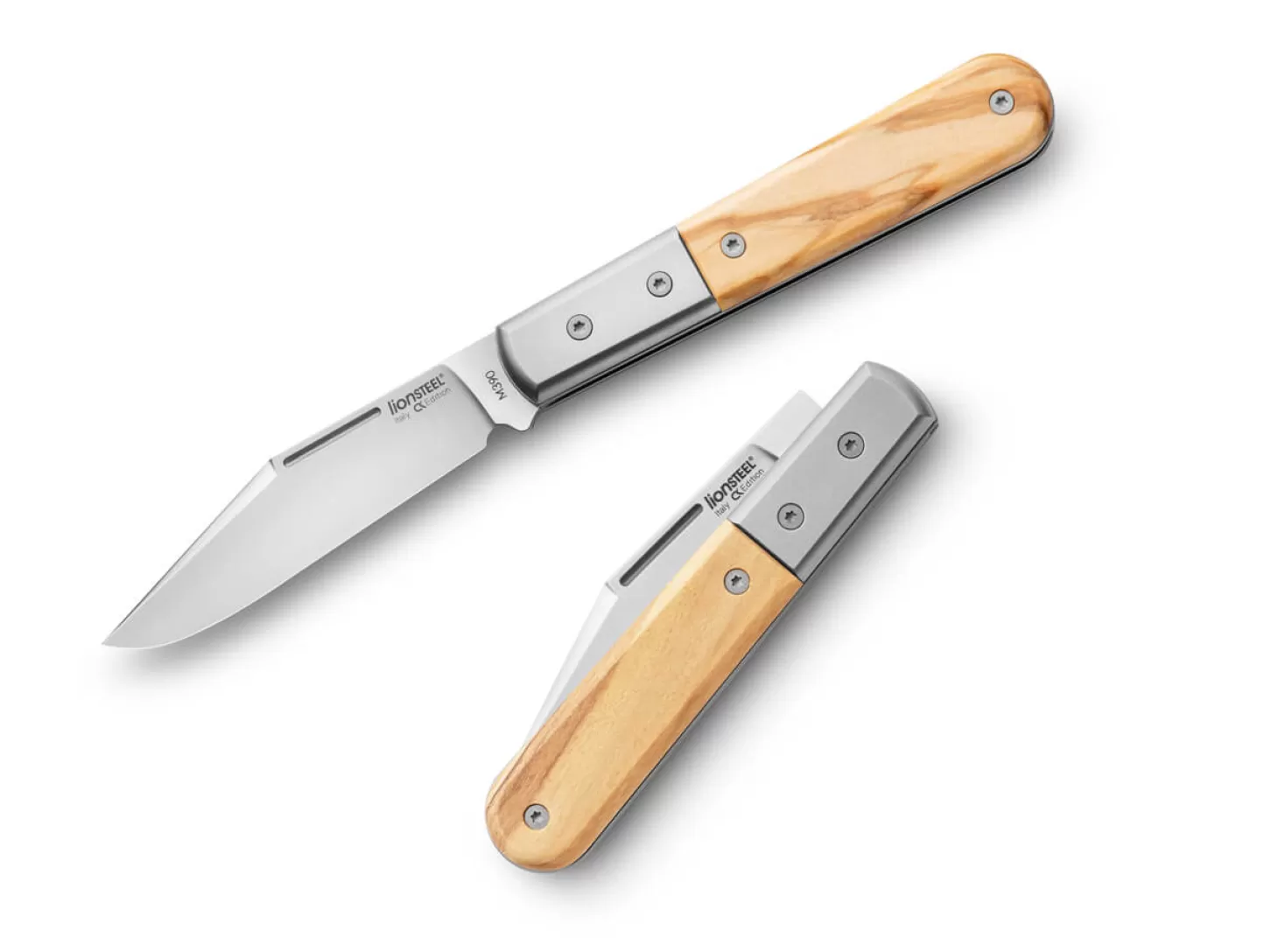 Discount Shuffler Barlow Olive Wood Slipjoint-Messer