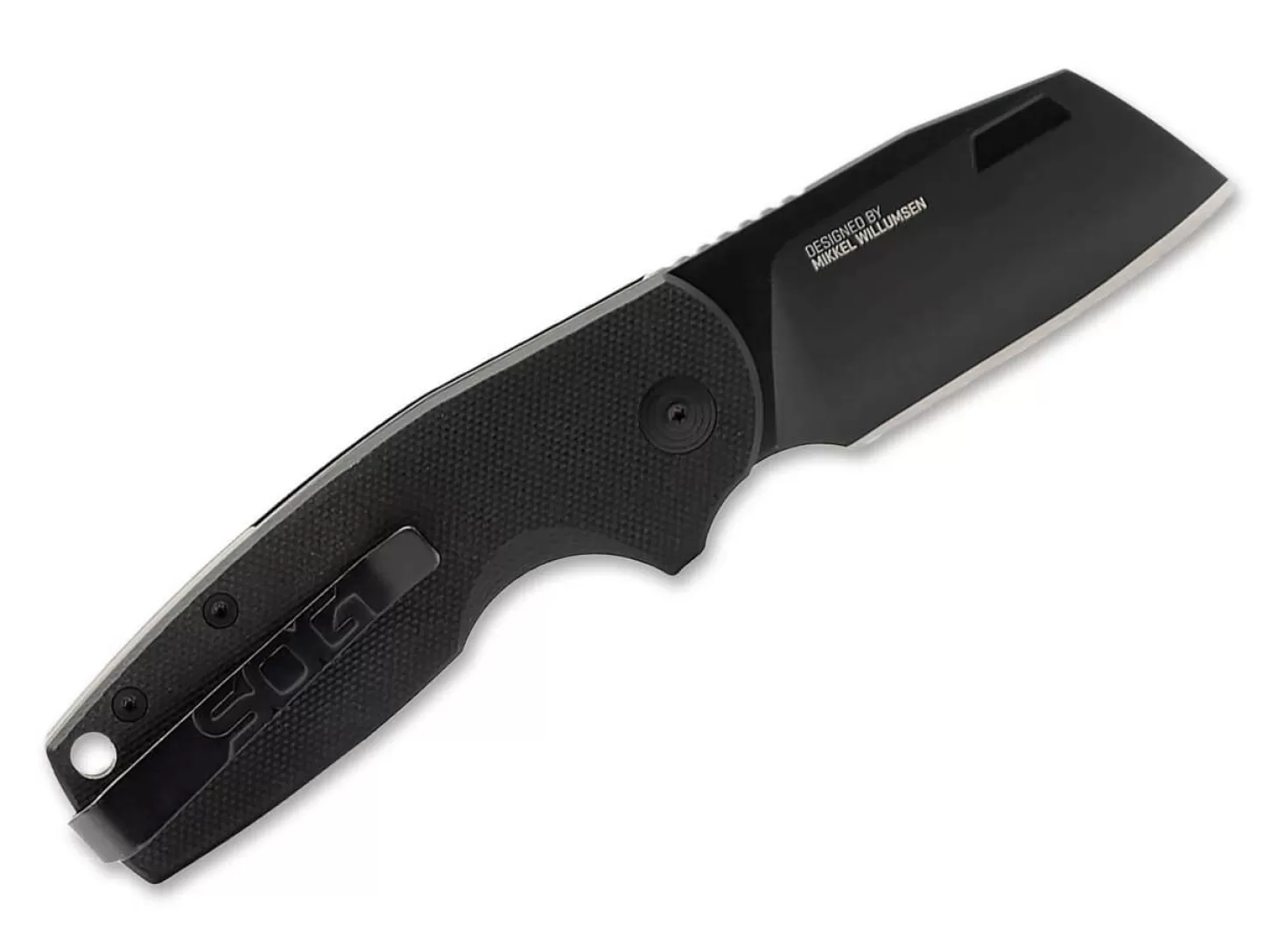 Hot Stout SJ Cleaver Blackout Slipjoint-Messer