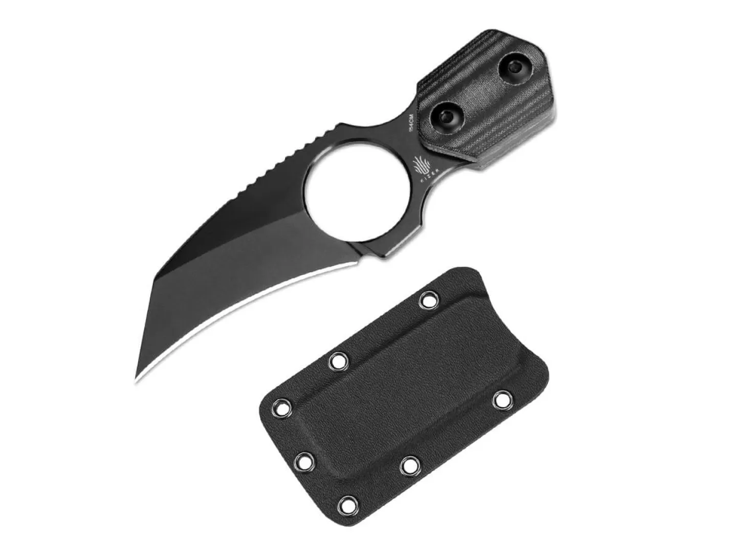 Clearance Variable Claw Hawkbill Micarta Black Neck Knives