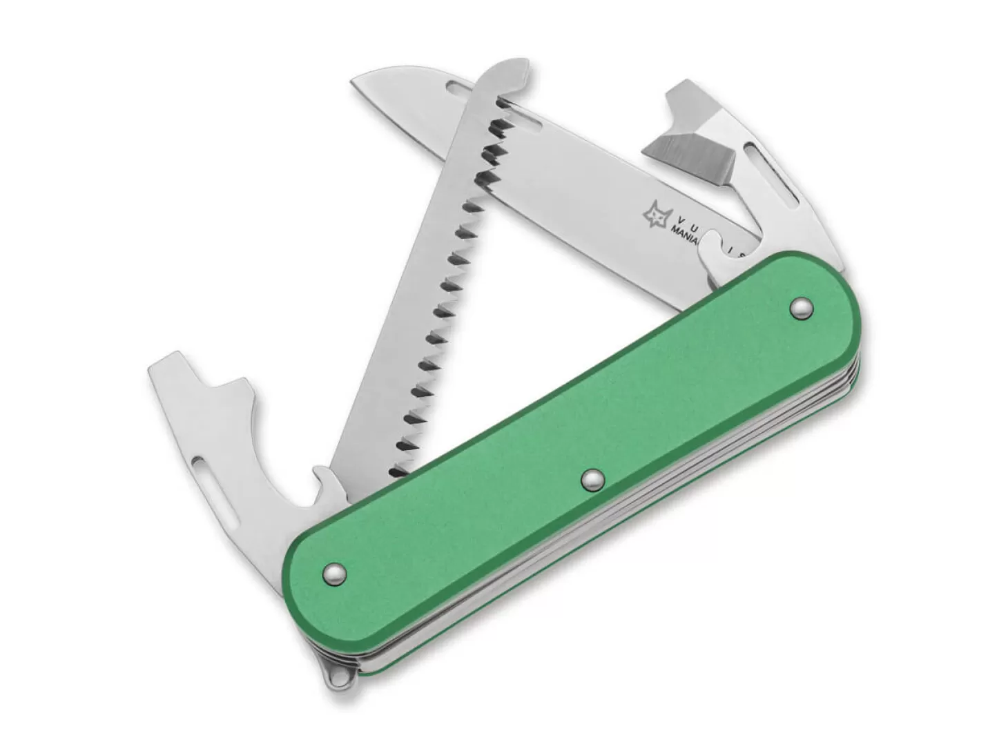 Hot Vulpis 130-S4 Aluminum OD Green Multifunktionsmesser